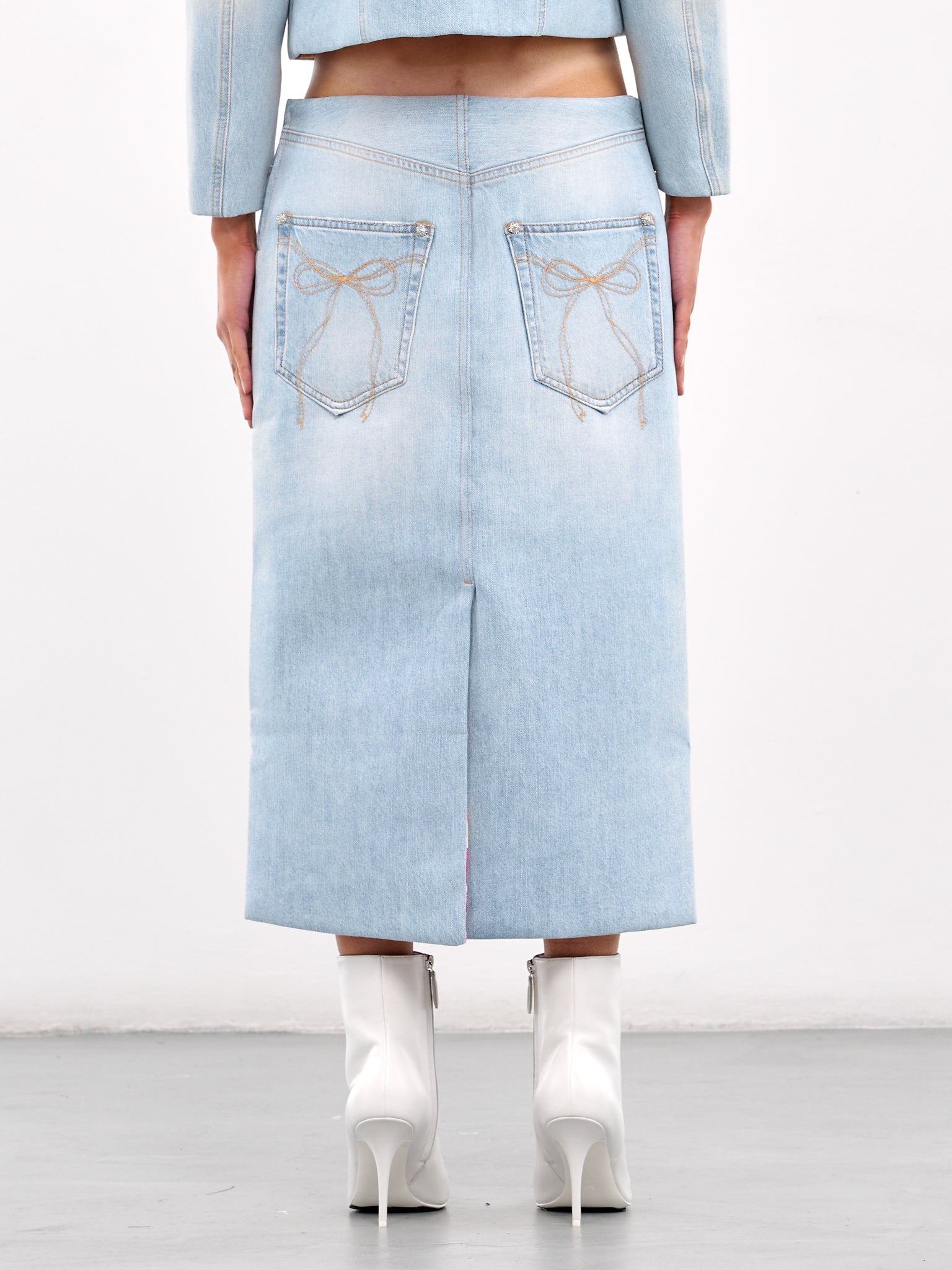 Denim Skirt (AF0514-LIGHT-BLUE)
