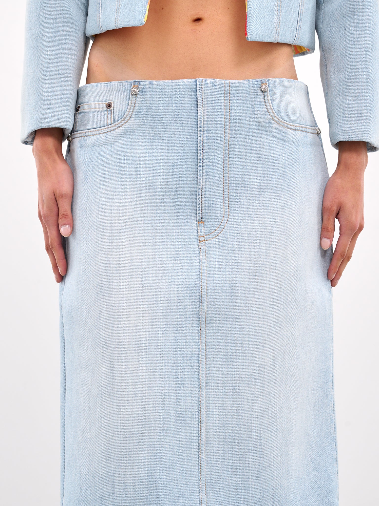 Denim Skirt (AF0514-LIGHT-BLUE)