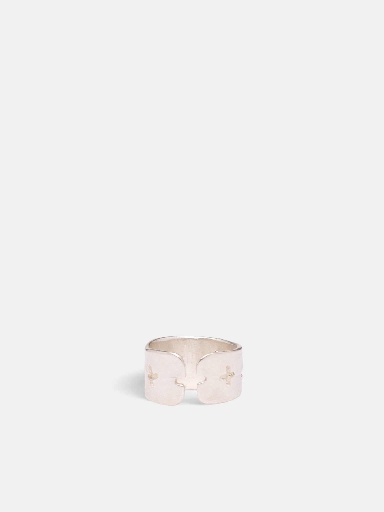 Sterling Silver Cross Cuff Ring (AG53-AG-SILVER)