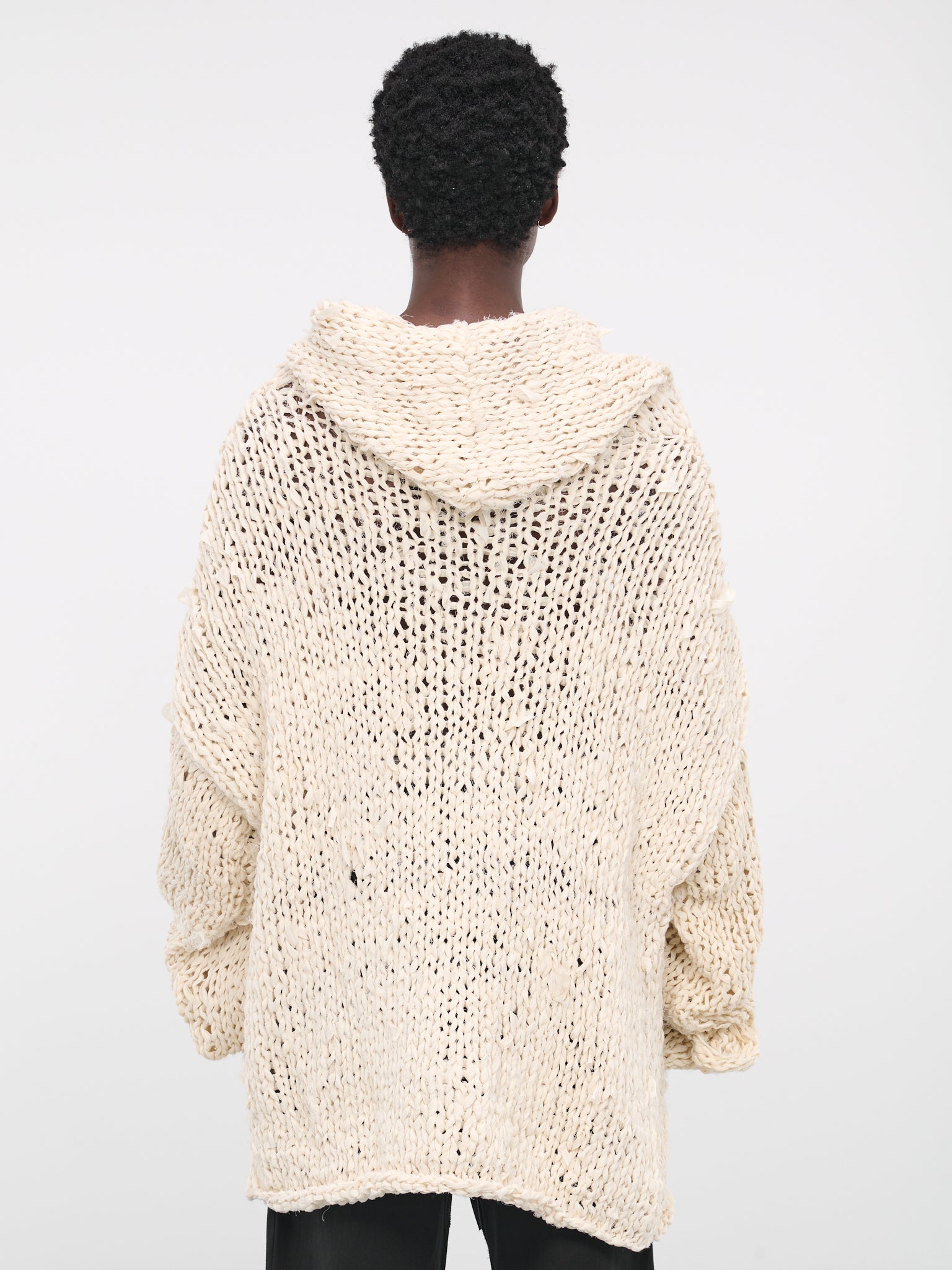 Oversized Knit Hoodie (AIR01N001-NATURAL)