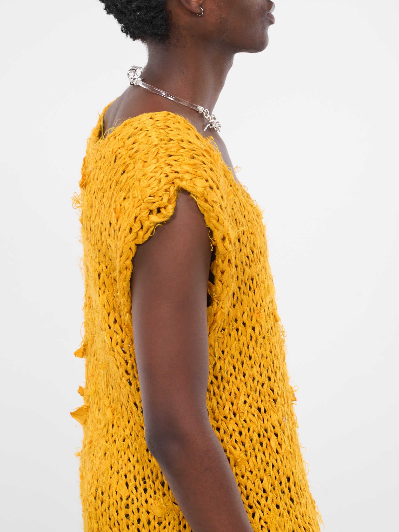 Oversized Knit Tank (AIR01N002-SAFFRON)