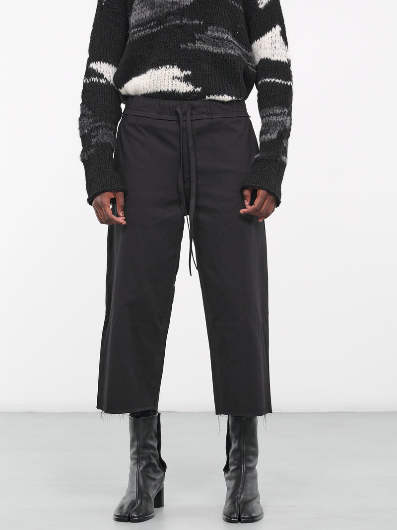 Organic Cropped Trousers (AIR02P105-BLACK)