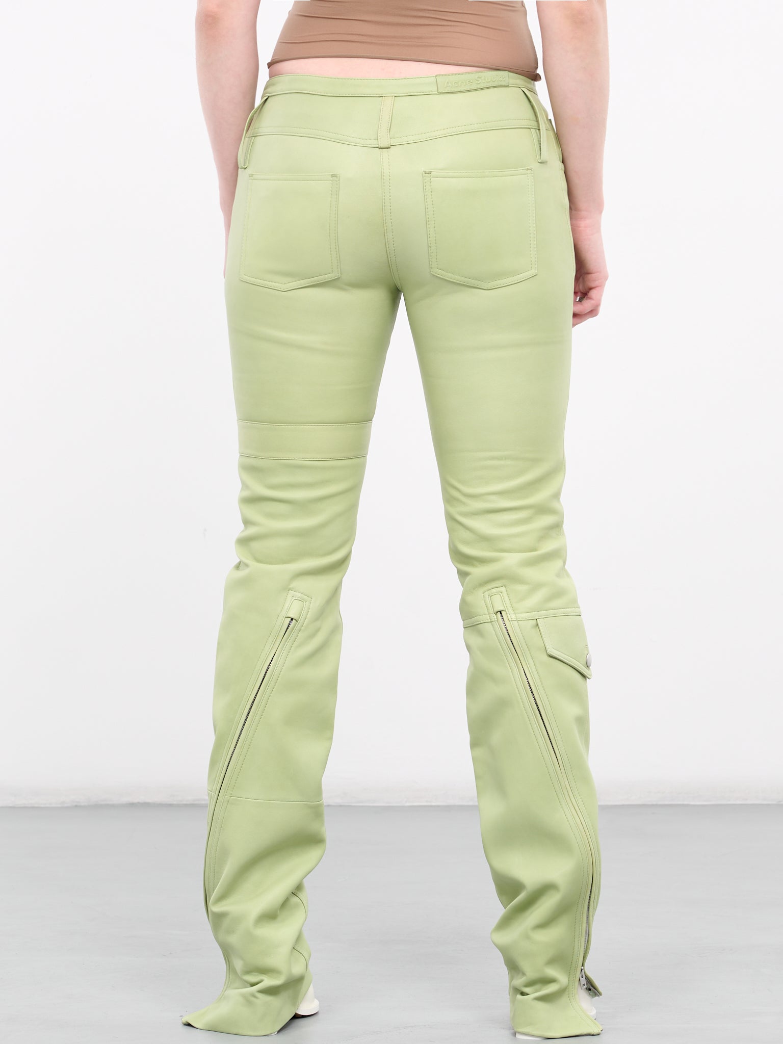 Leather Trousers (AK0760-PISTACHIO-GREEN)