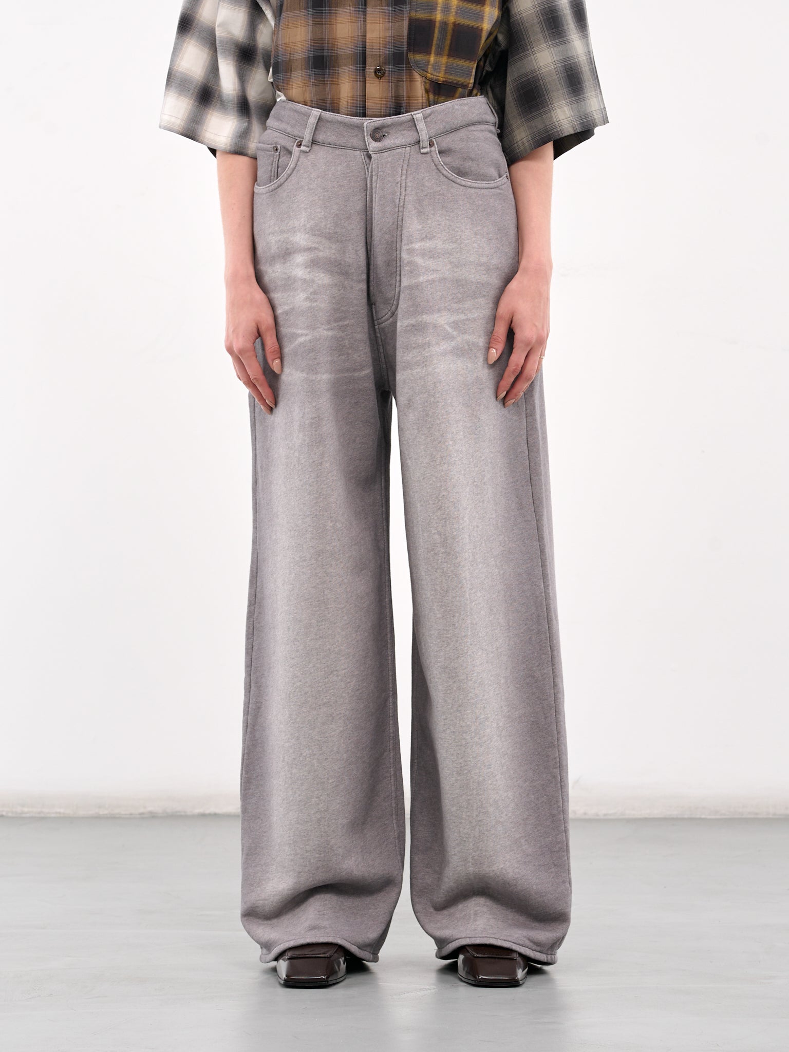Loose Fit Trousers (AK0901-GREY-MELANGE)