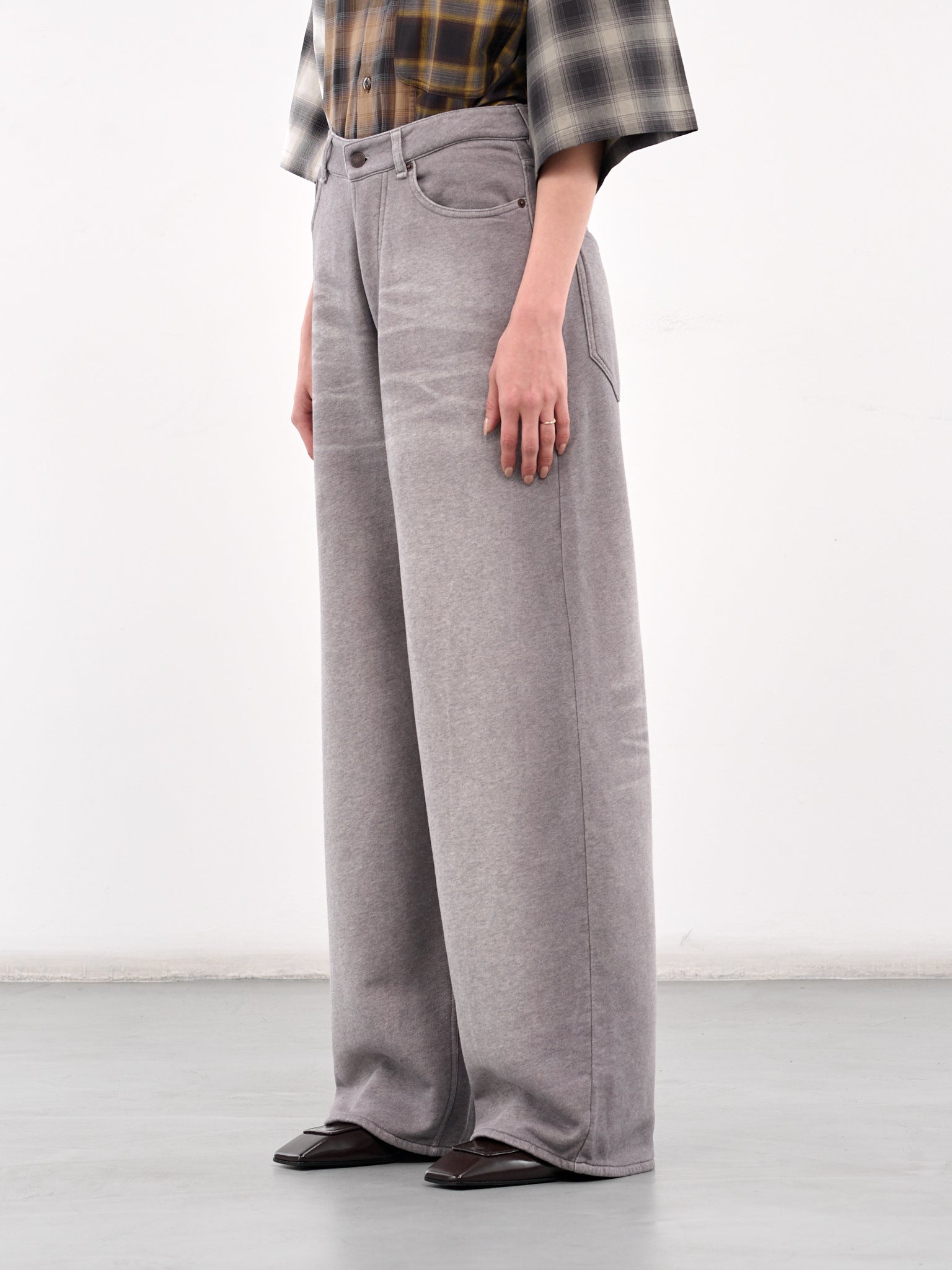 Loose Fit Trousers (AK0901-GREY-MELANGE)