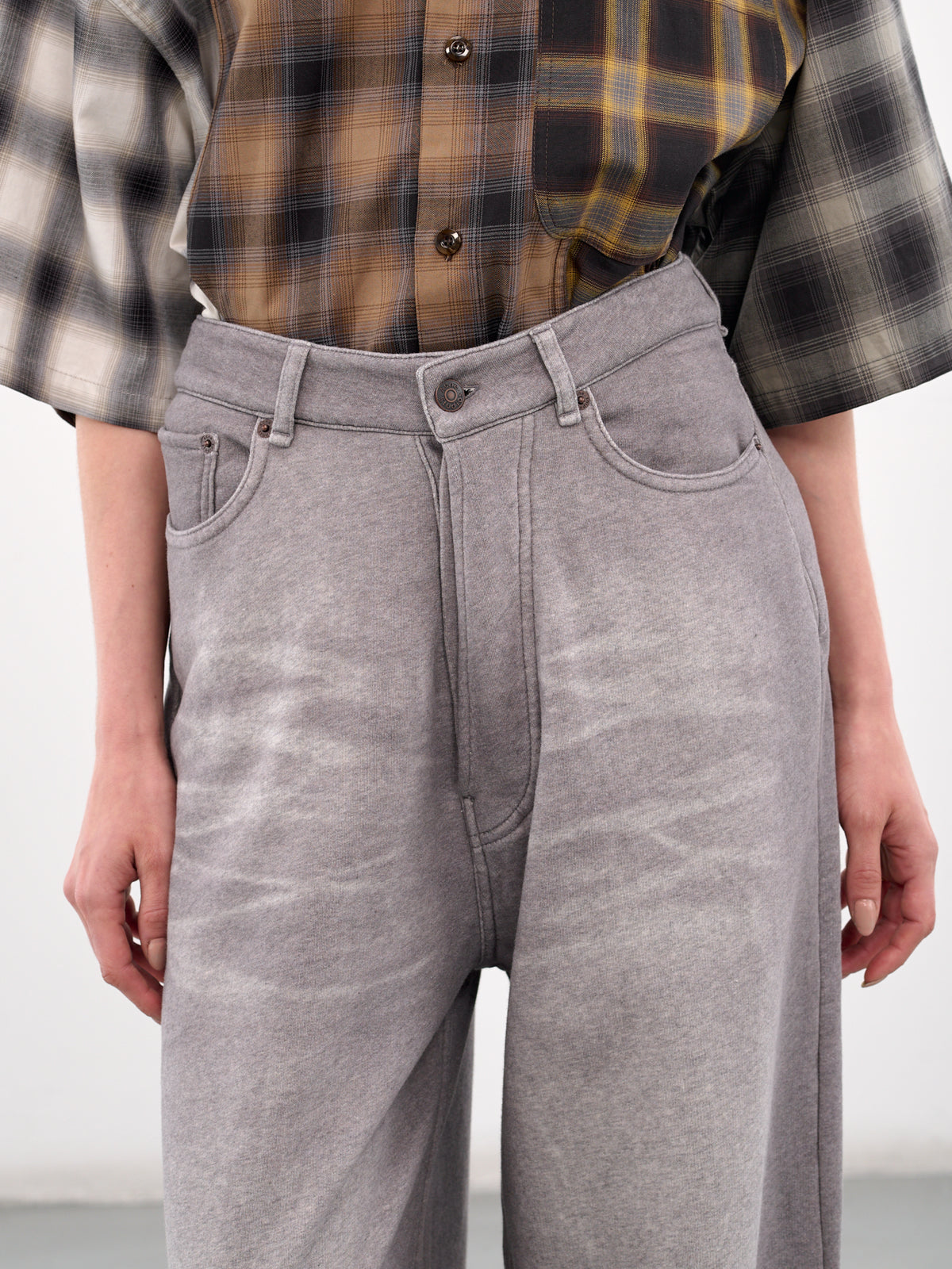 Loose Fit Trousers (AK0901-GREY-MELANGE)
