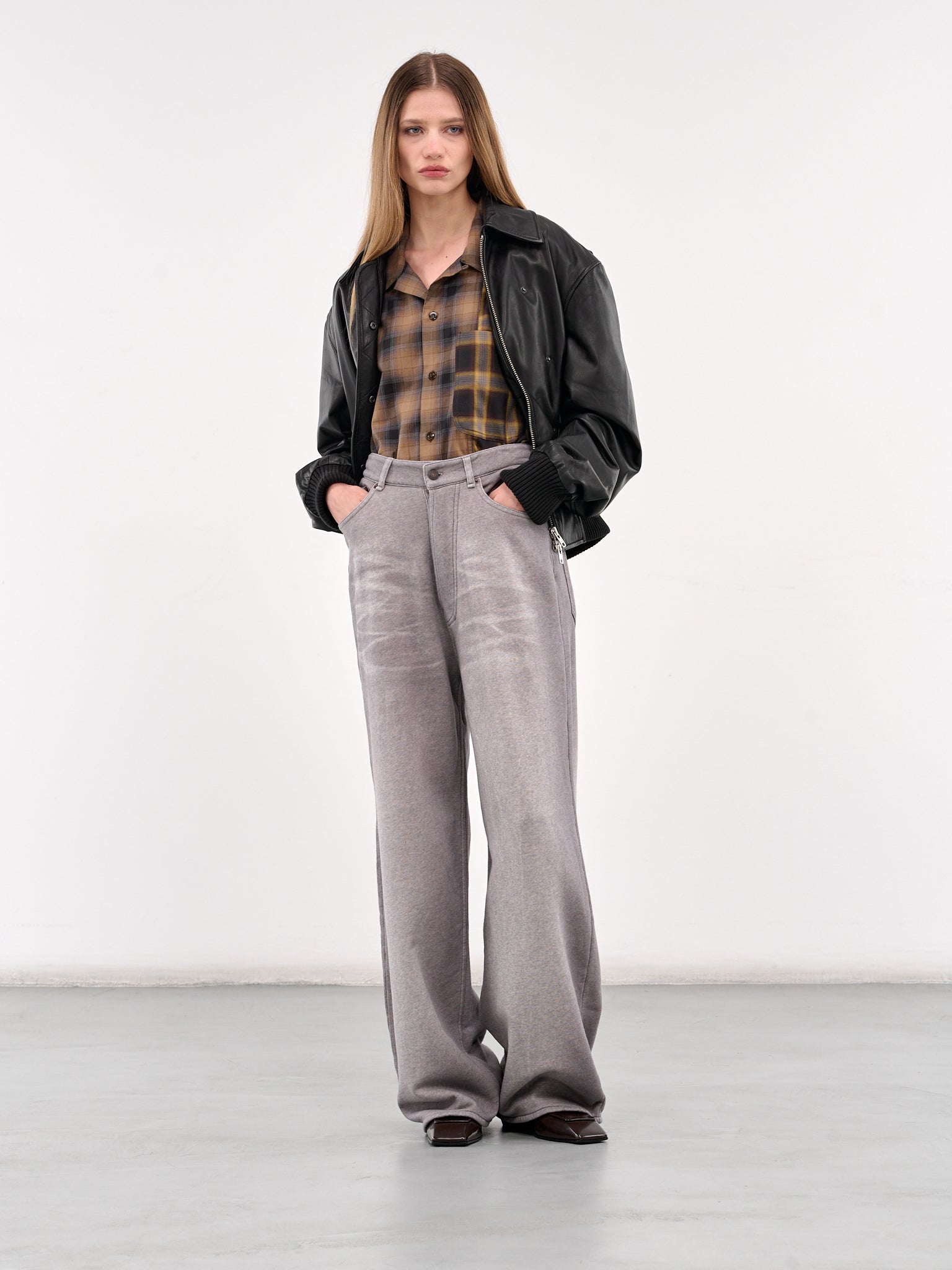 Loose Fit Trousers (AK0901-GREY-MELANGE)