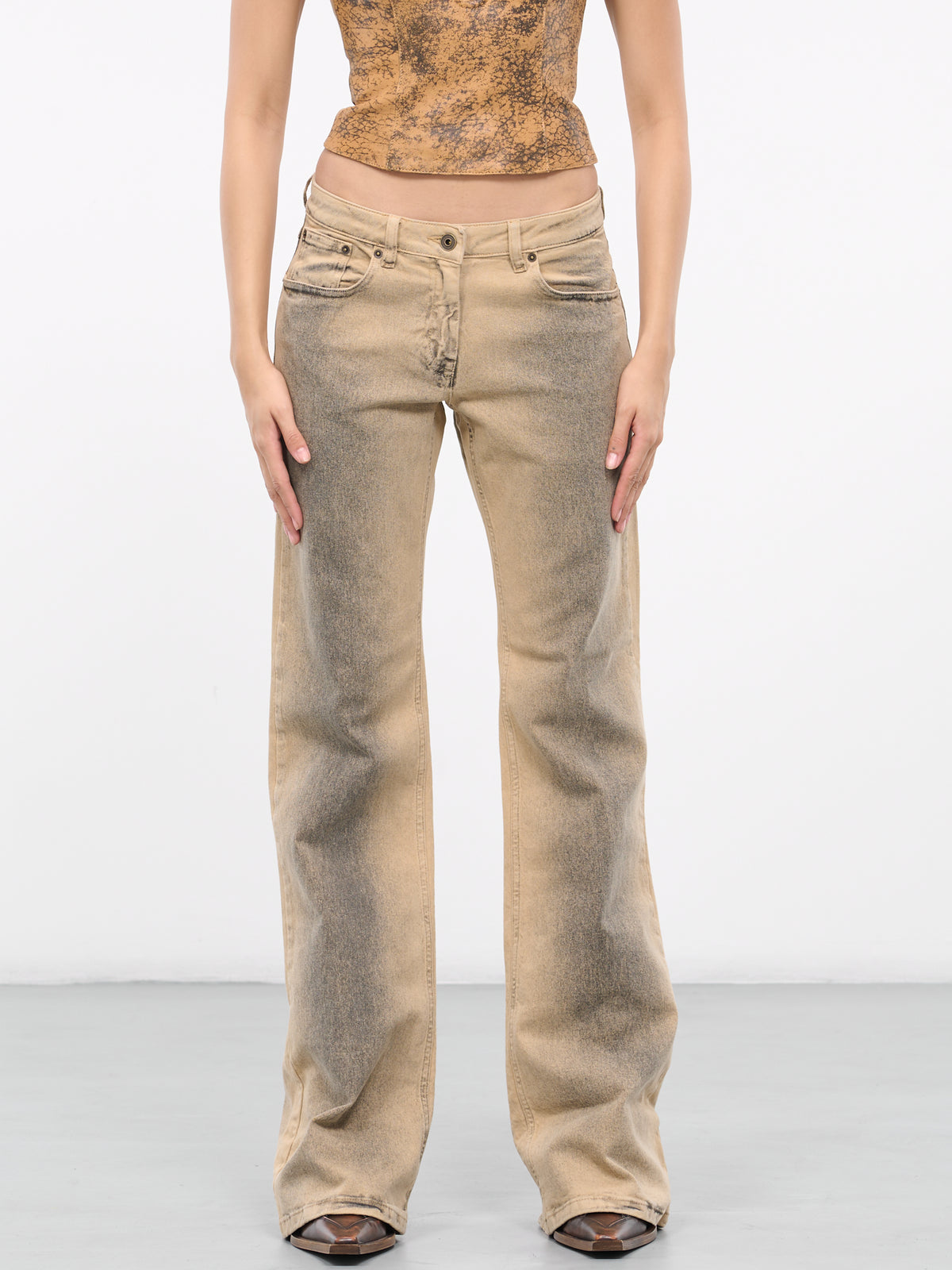 Alice Jeans (ALICET0DISS-DISTRESSED-SAND)