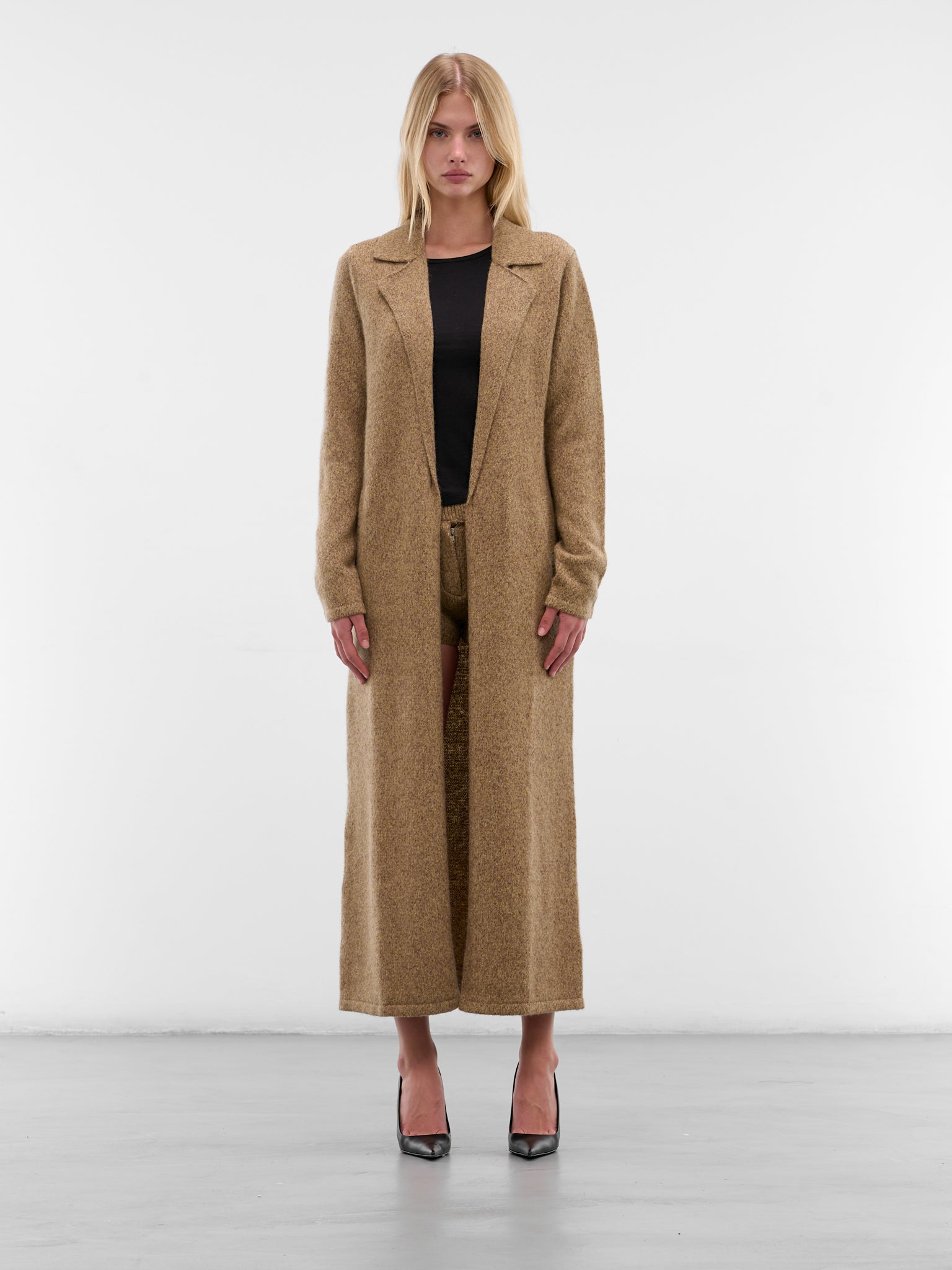 Beige Vita Wool Trench Coat (AMFW2532-DESERT-TAN)
