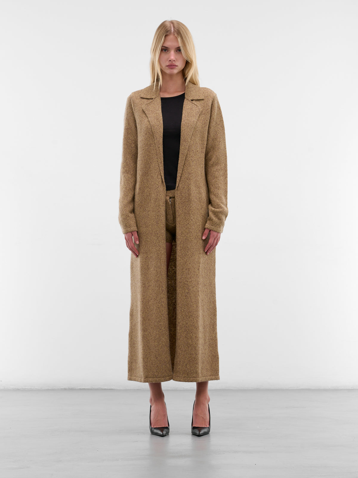 Beige Vita Wool Trench Coat (AMFW2532-DESERT-TAN)