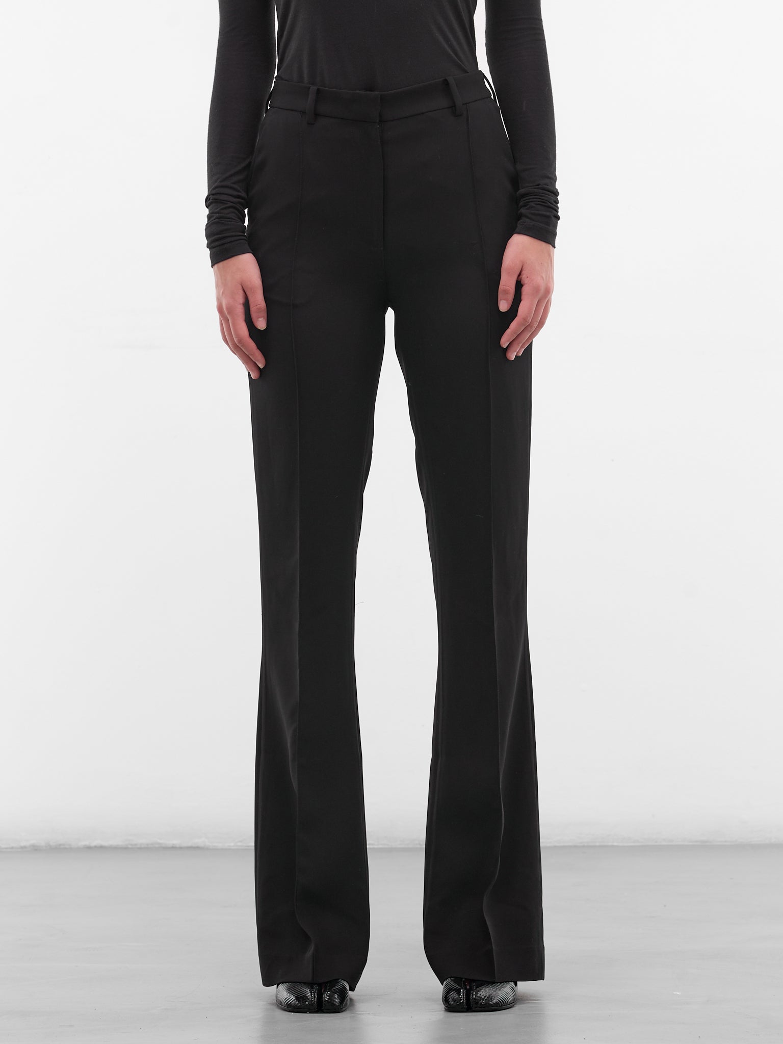 Black Vira Flared Trousers (AMFW2558-BLACK)