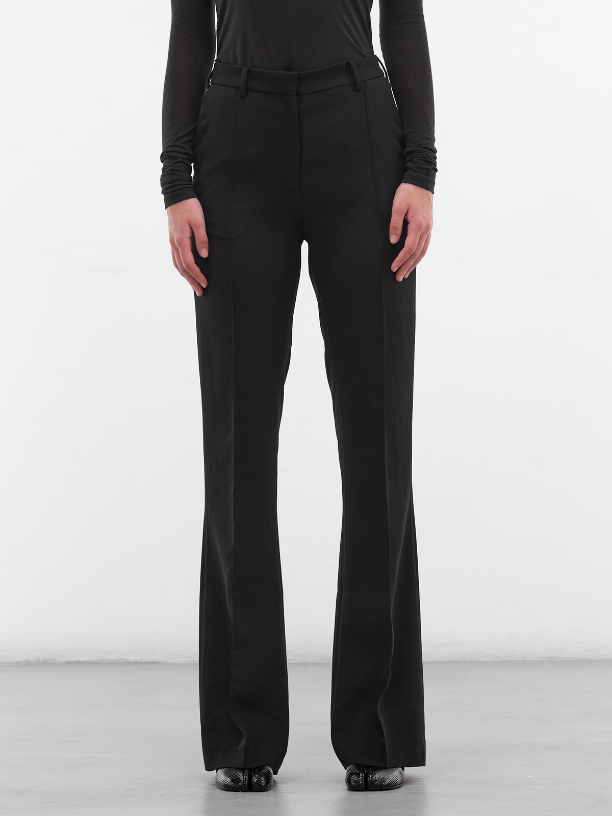 Black Vira Flared Trousers (AMFW2558-BLACK)