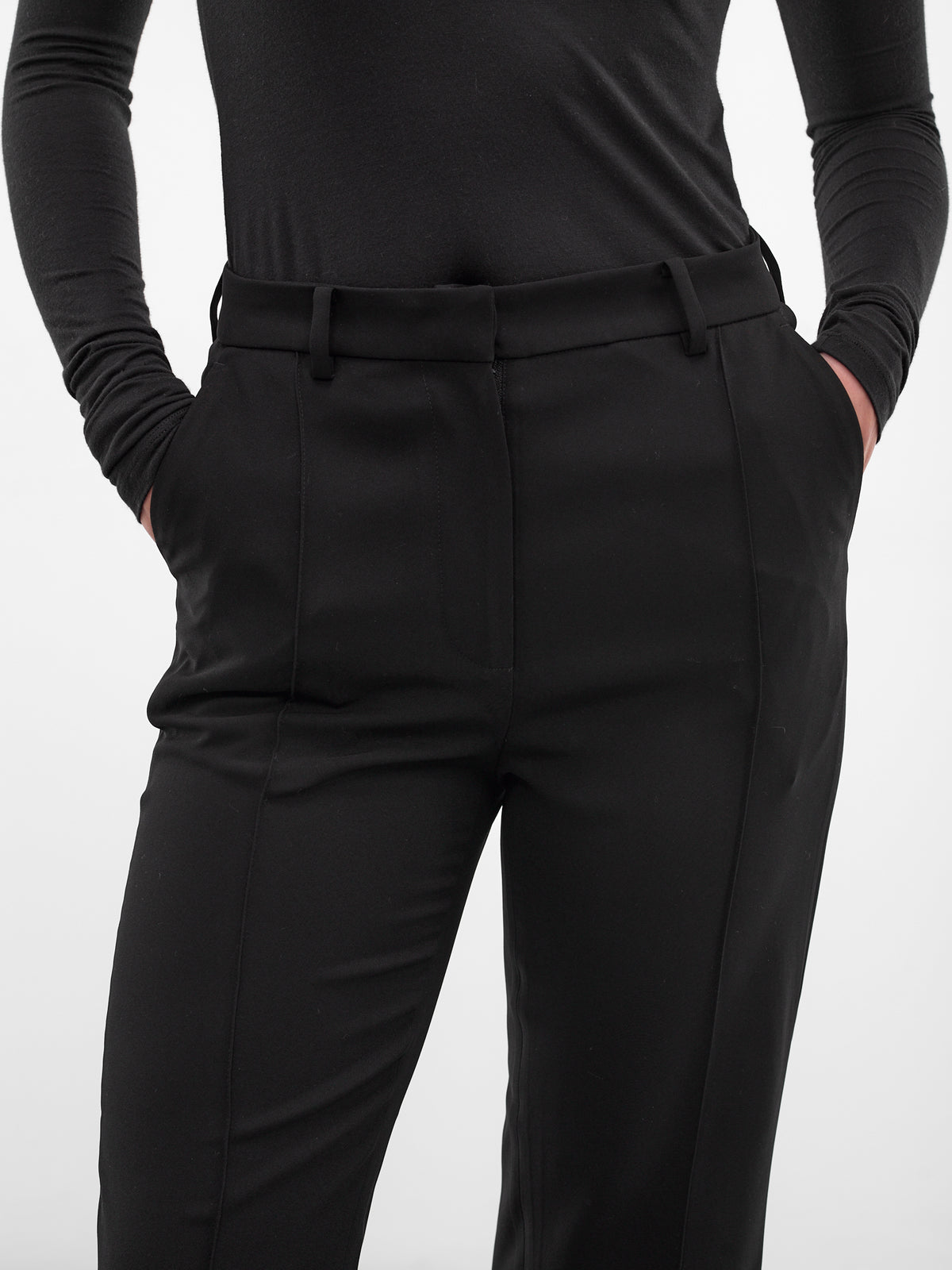 Black Vira Flared Trousers (AMFW2558-BLACK)