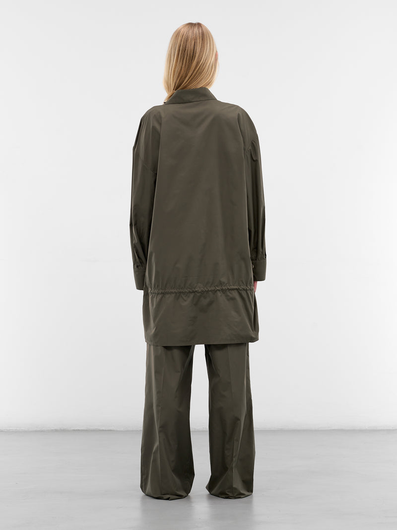 Khaki Aris Nylon Top (AMFW2562-DARK-KHAKI)