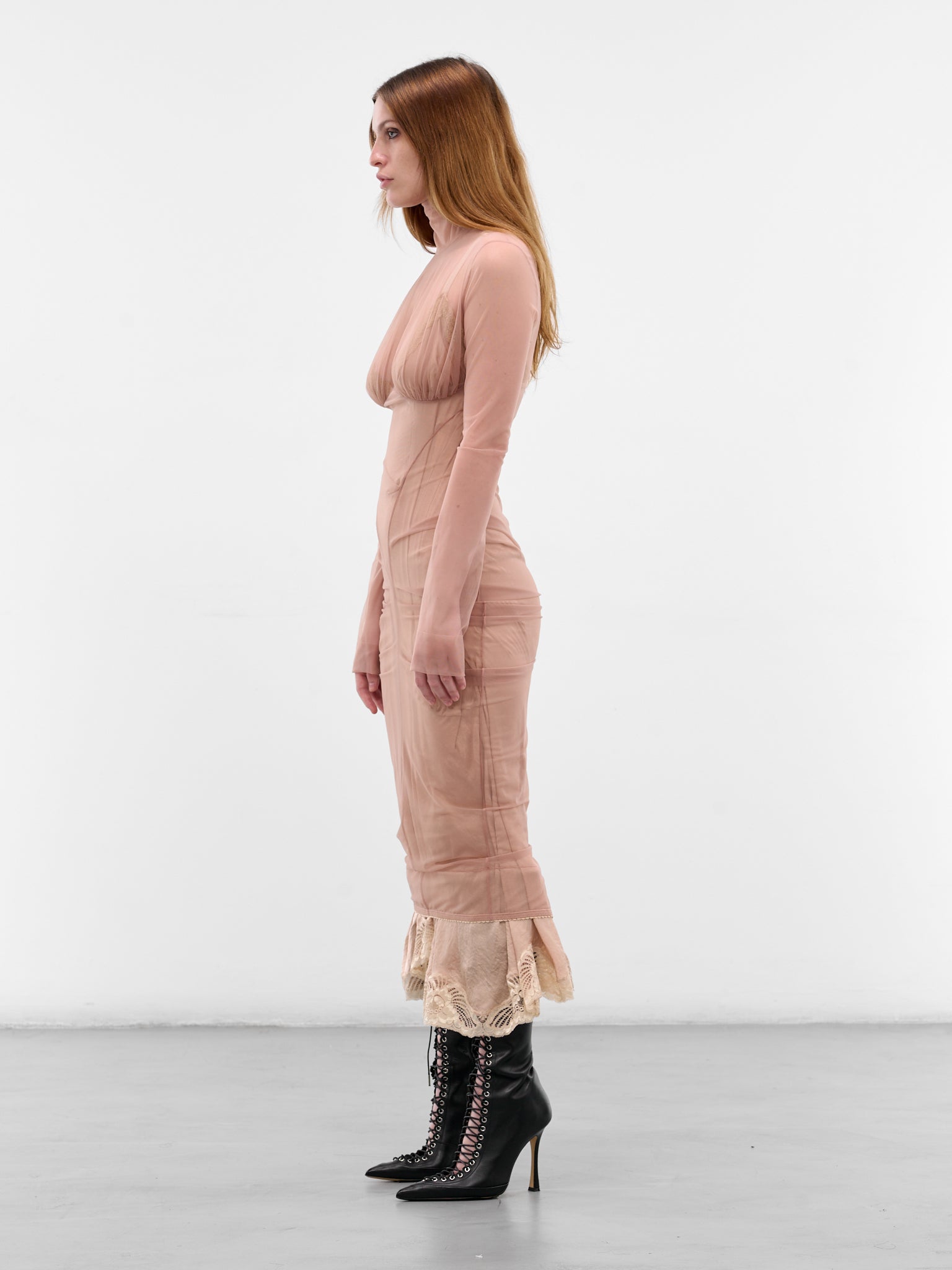 Beige Amnesia Maxi Dress (AMNESIA-DRESS-NUDE)
