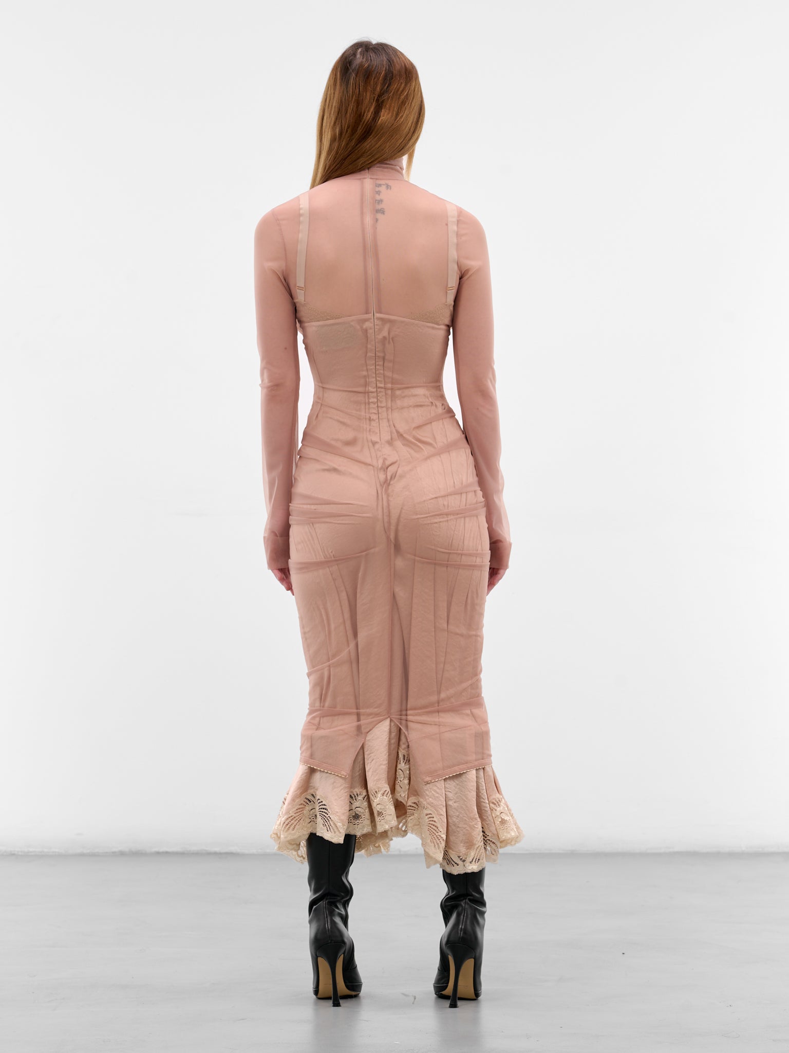 Beige Amnesia Maxi Dress (AMNESIA-DRESS-NUDE)