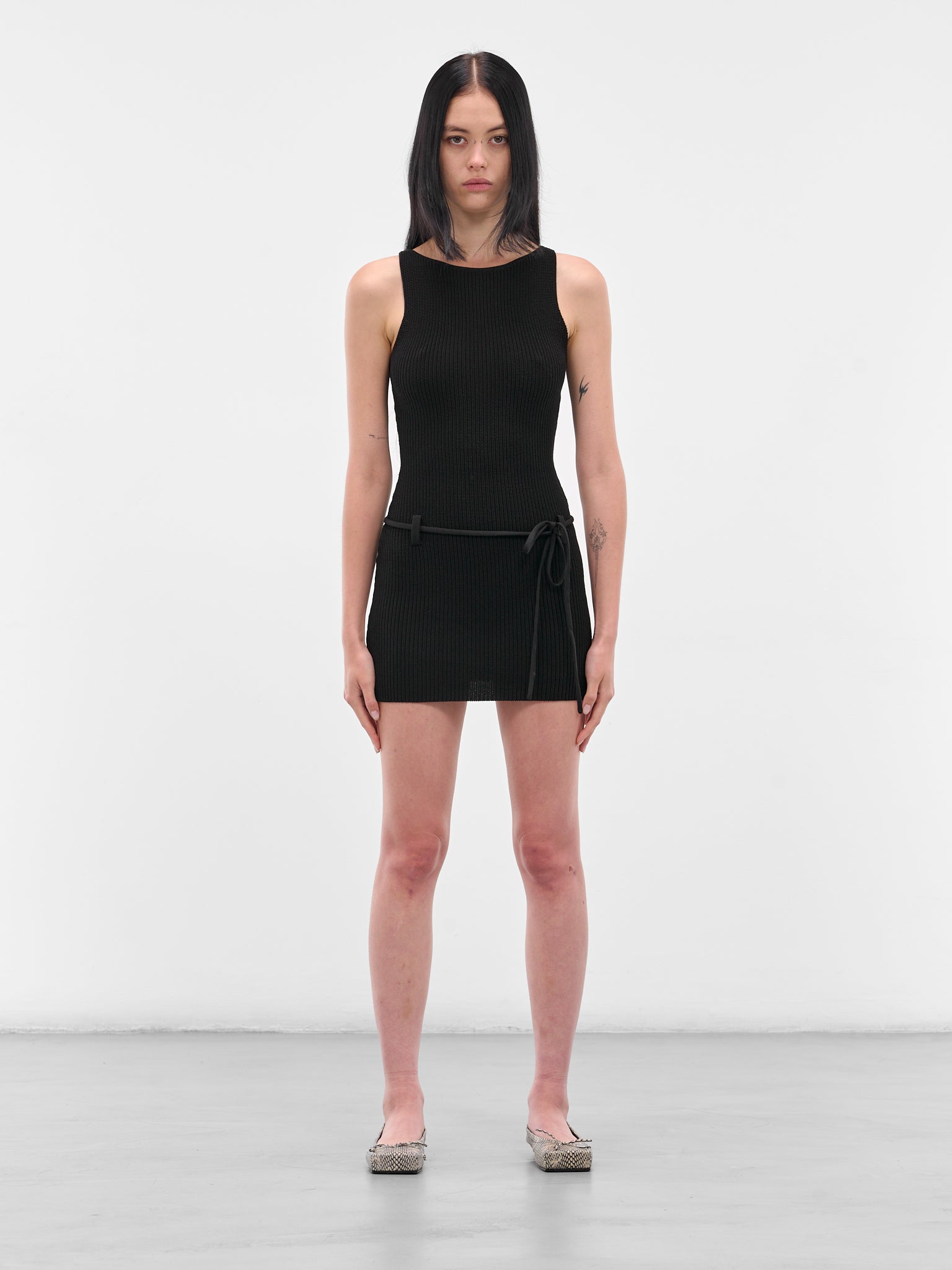 Black Zeal Mini Dress (AMPF2509-BLACK)
