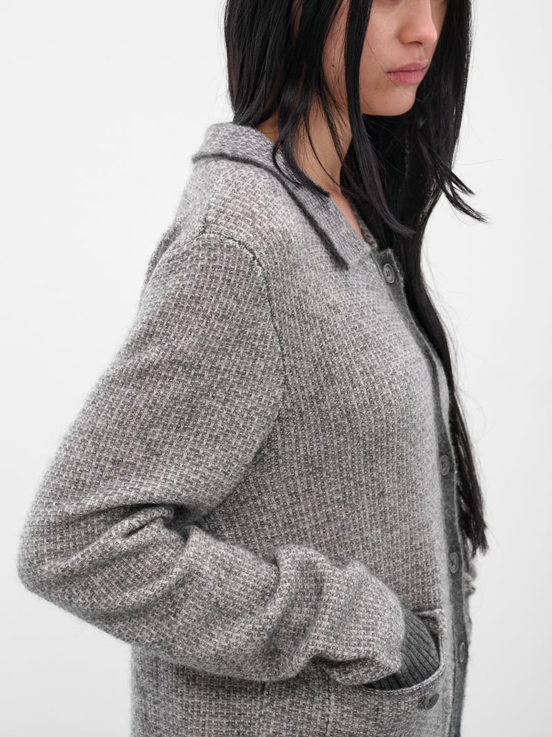 Gray Avel Knit Sweater (AMPF2553-SLATE)