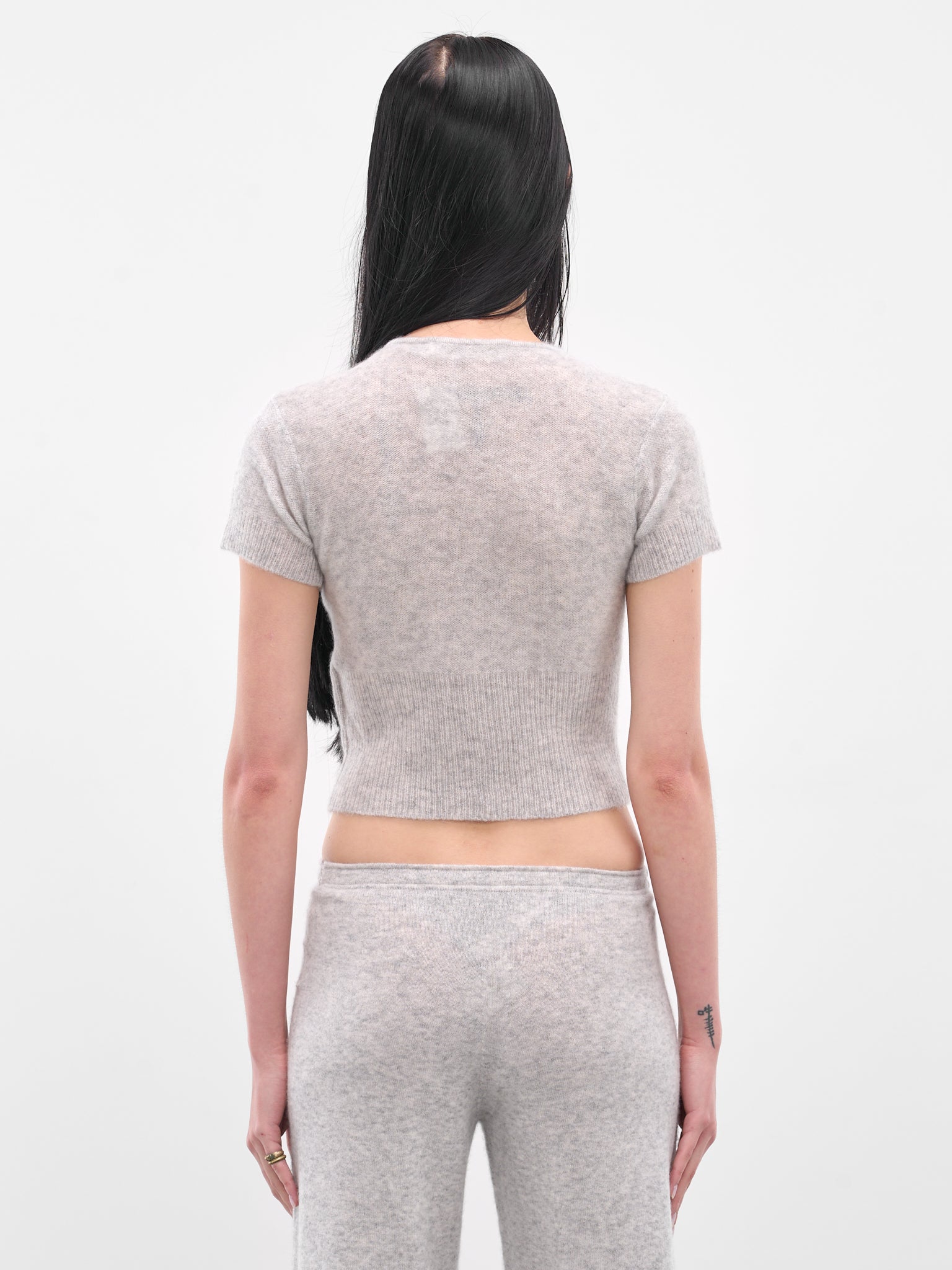 Gray Fog Knit Top (AMPF2581-FOG-GRAY)