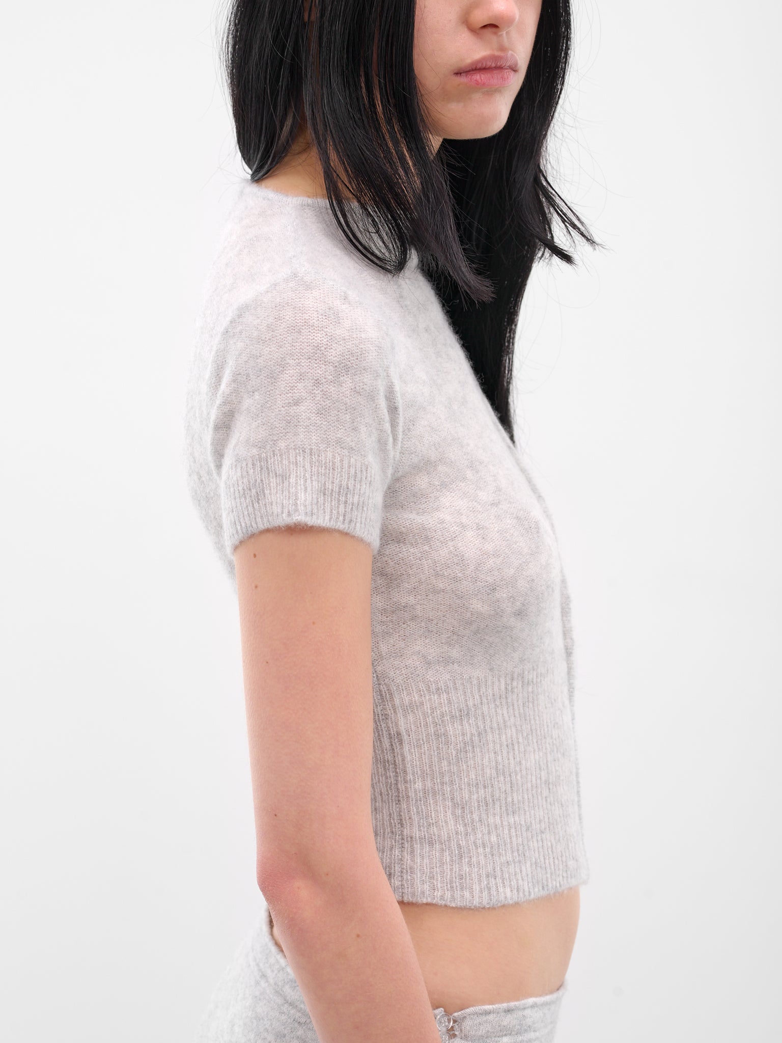 Gray Fog Knit Top (AMPF2581-FOG-GRAY)