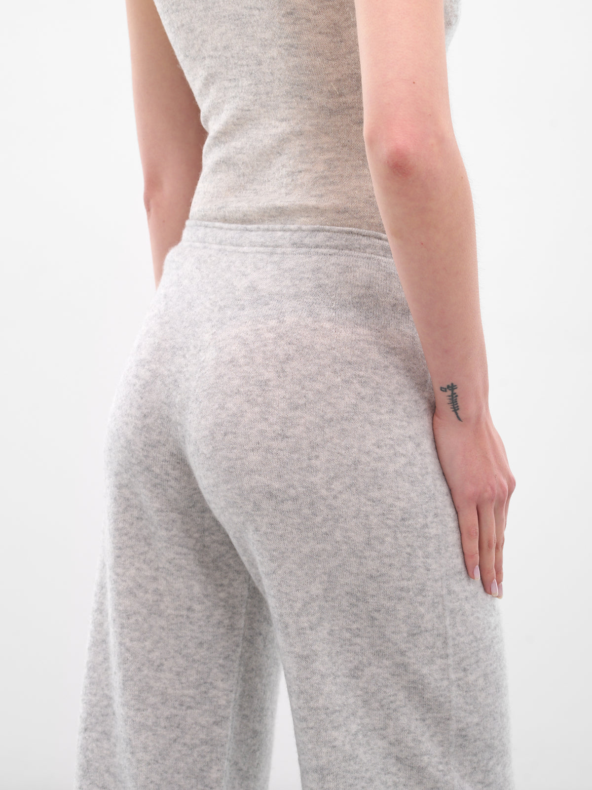 Gray Fog Knit Sweatpants (AMPF2582-FOG-GRAY)
