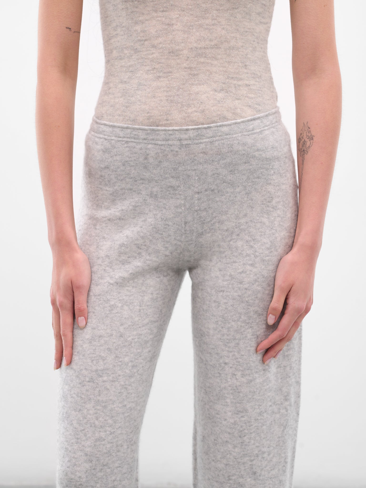 Gray Fog Knit Sweatpants (AMPF2582-FOG-GRAY)