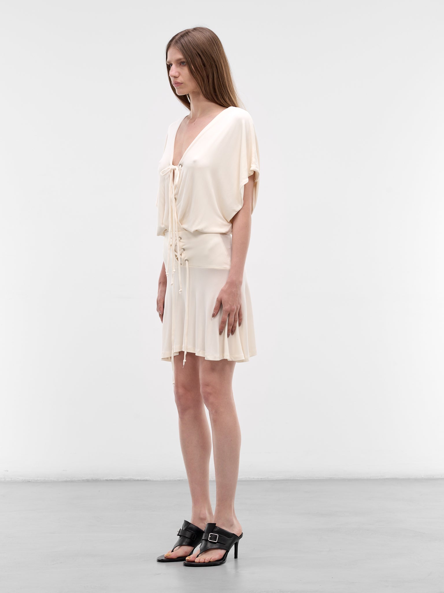 White Lotu Mini Dress (AMSS2606-LOTU-WHITE)