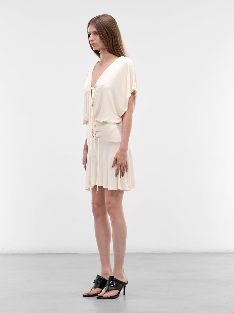 White Lotu Mini Dress (AMSS2606-LOTU-WHITE)