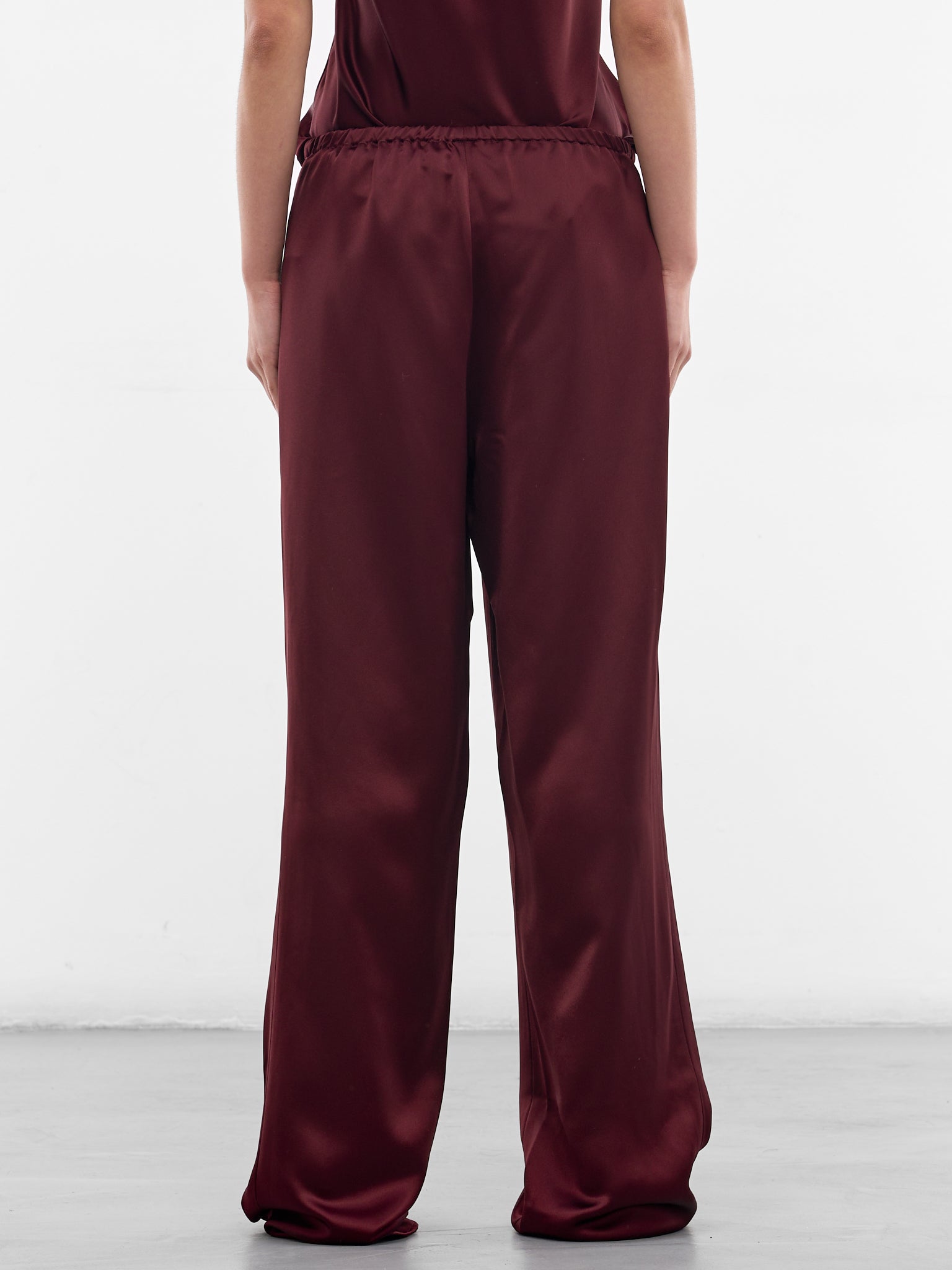 Melia Wine Satin Trousers (AMSS2631-MELIA-WINE)