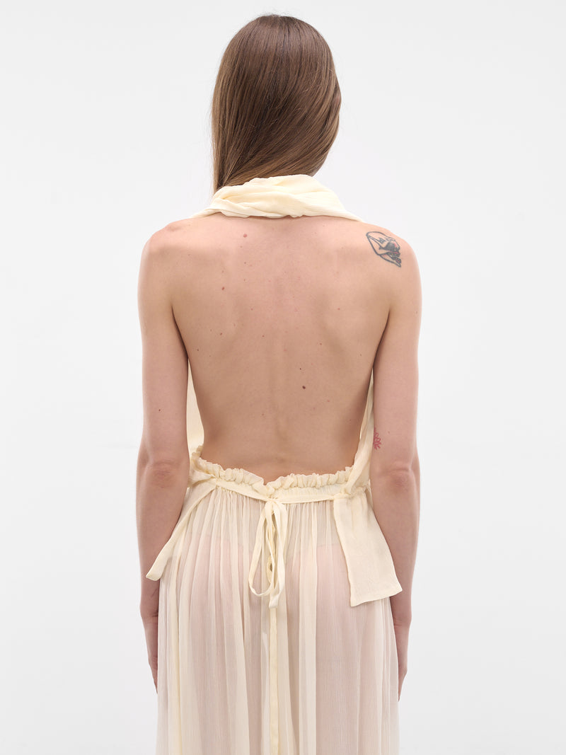 Ivory Palli Draped Top (AMSS2632-PALLI-IVORY)