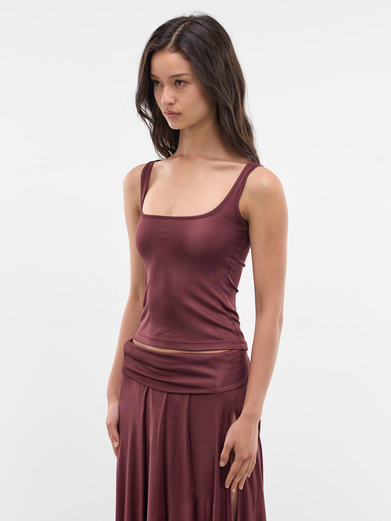 Cora Merlot Jersey Tank Top (AMSS2653-CORA-MERLOT)