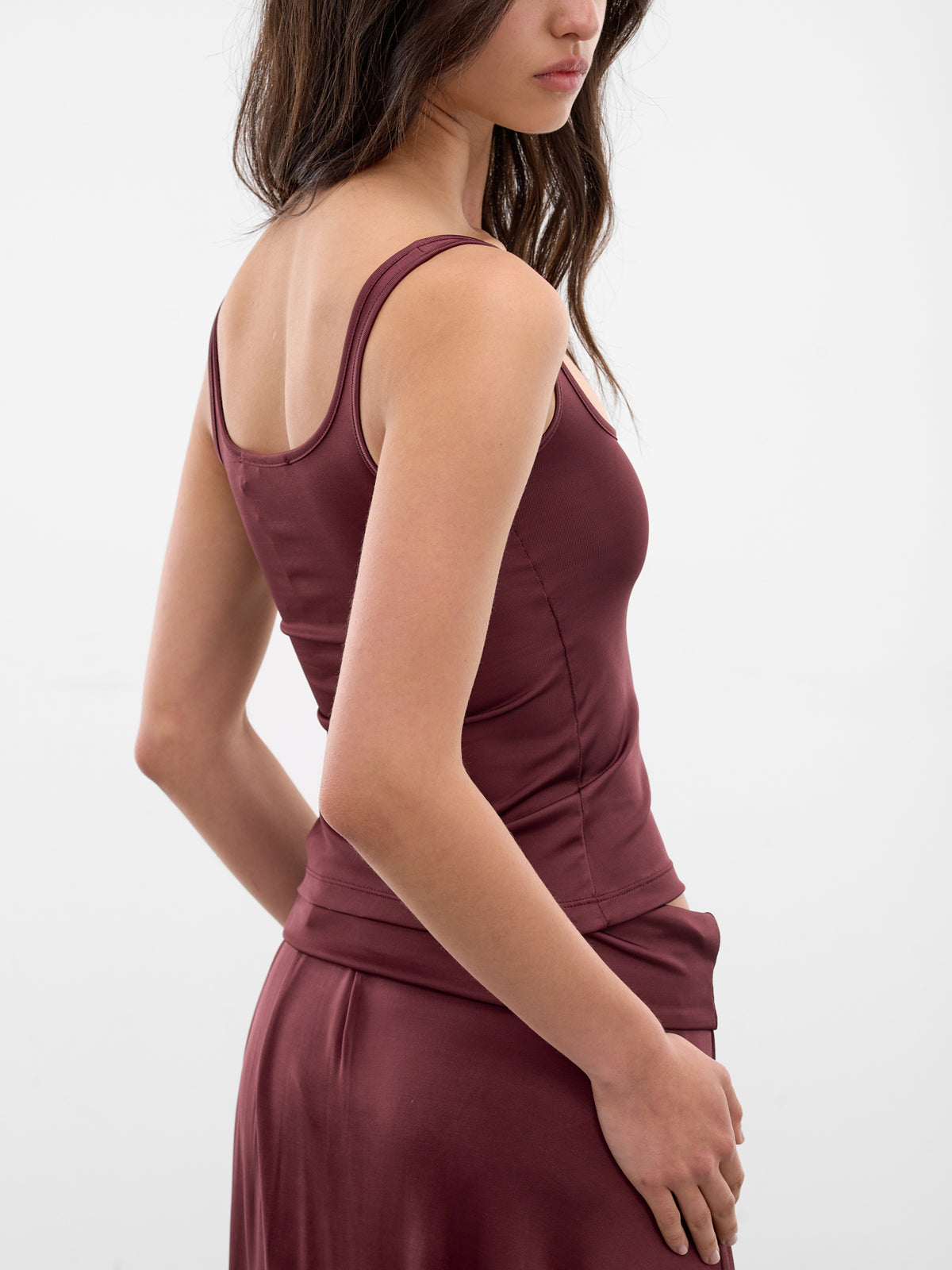 Cora Merlot Jersey Tank Top (AMSS2653-CORA-MERLOT)
