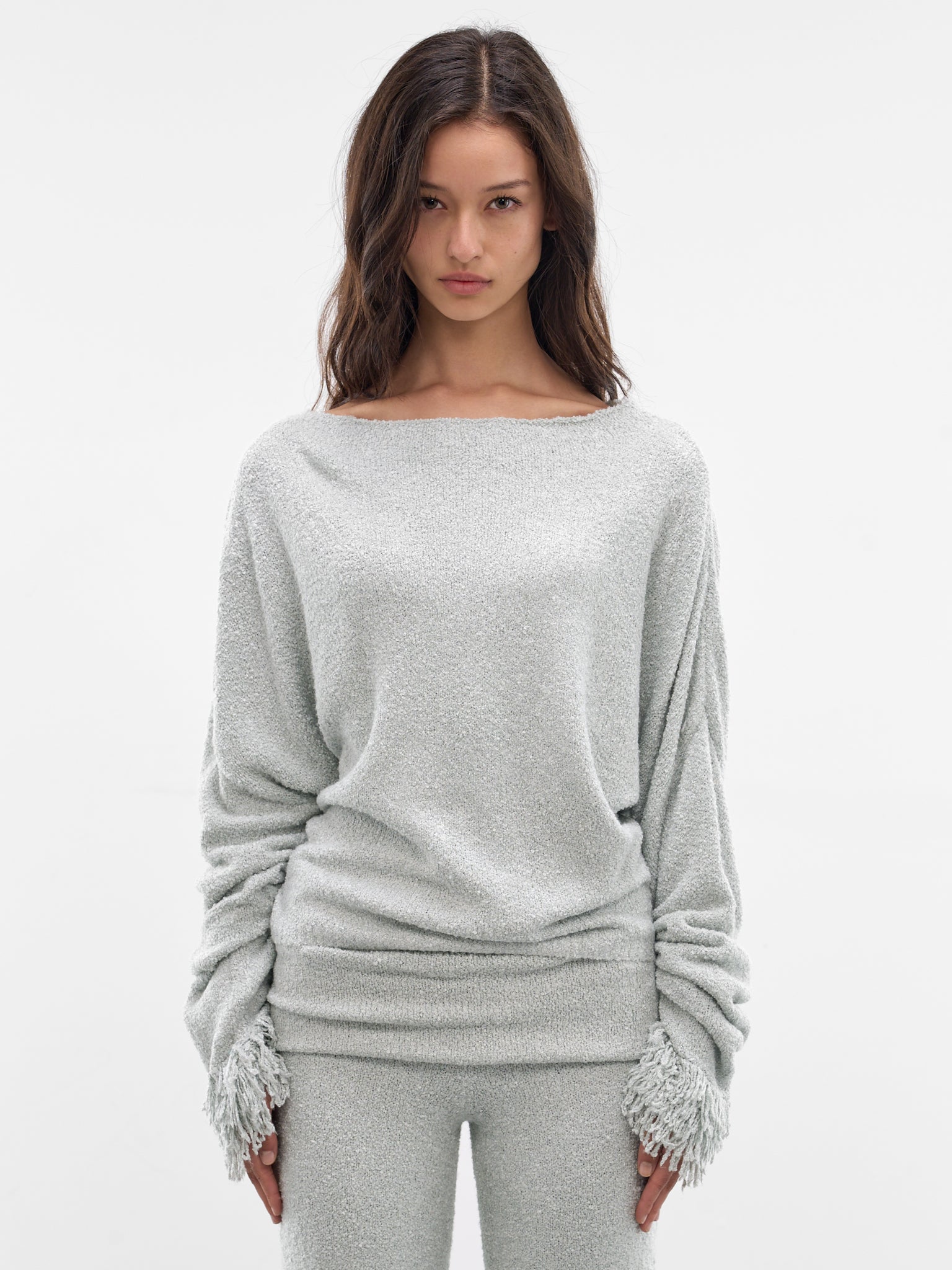 Azula Sage Textured Knit Sweater (AMSS2672-AZULA-SAGE)