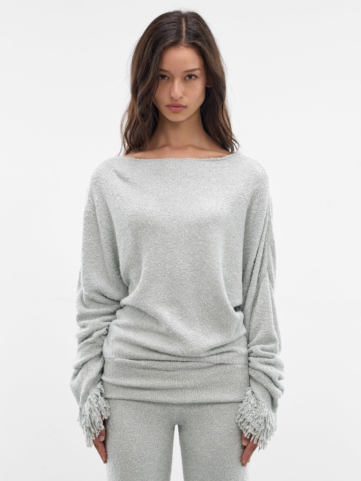 Azula Sage Textured Knit Sweater (AMSS2672-AZULA-SAGE)