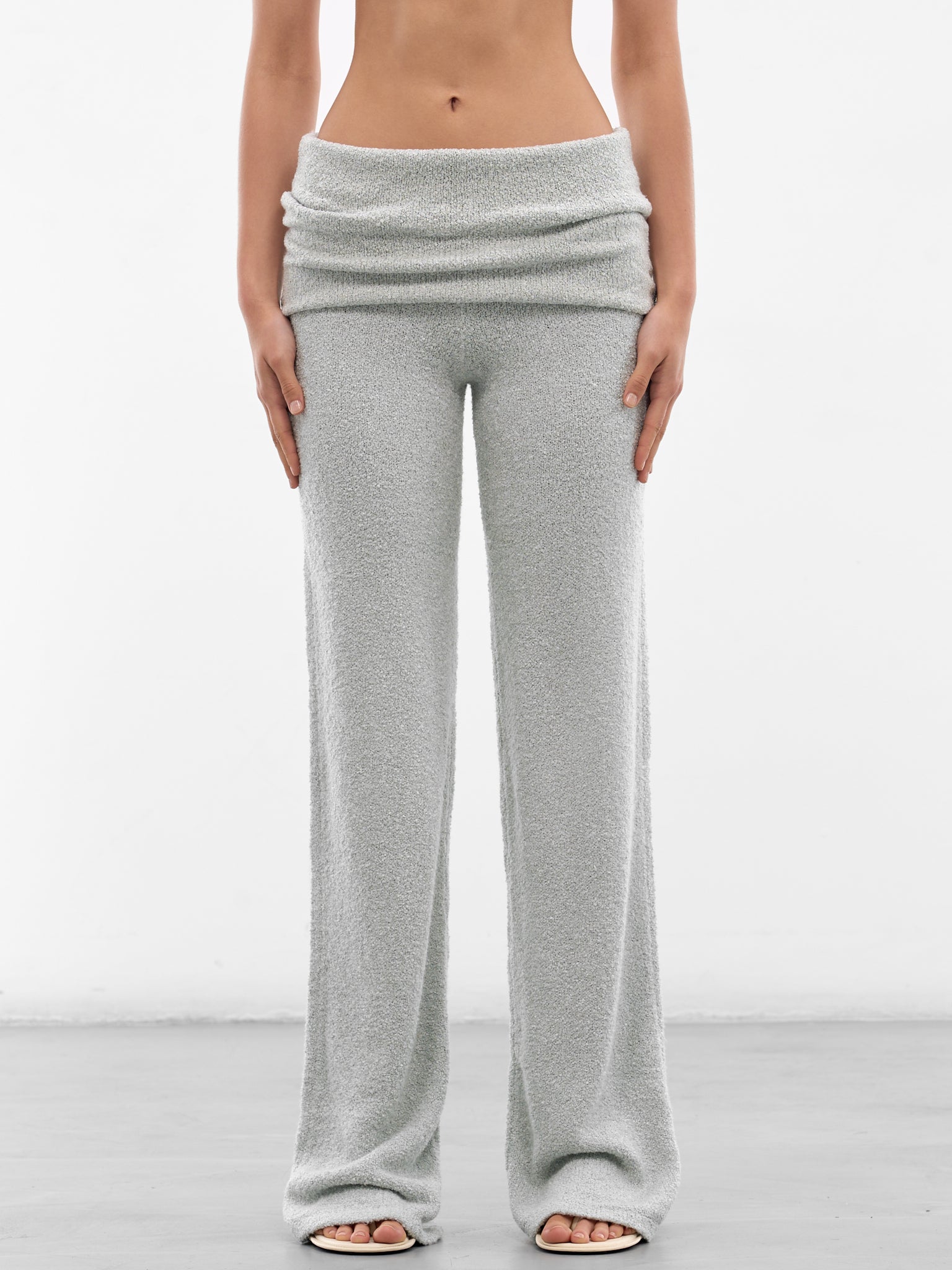 Azula Sage Textured Knit Trousers (AMSS2673-AZULA-SAGE)