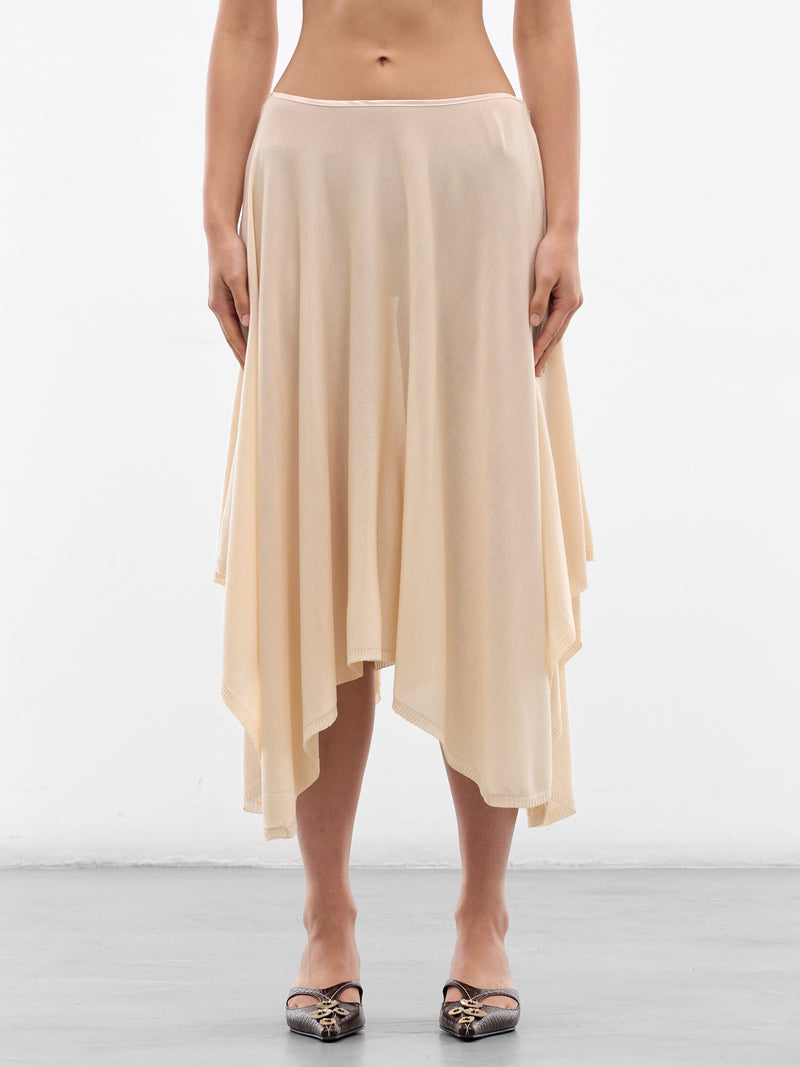Dande Tencel-Silk Midi Skirt (AMSS2678-DANDE-BUTTERCREAM)