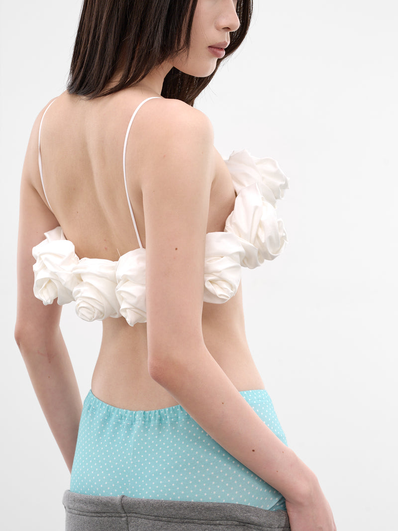 White Rose Wedding Bustier Top (AN001AC26SSWHT-WHITE)