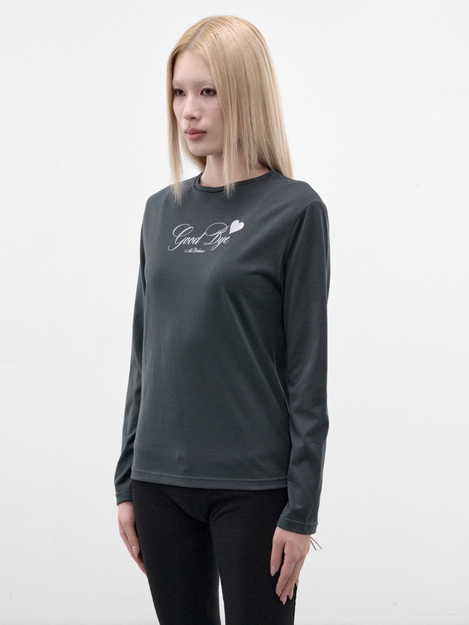 Green Graphic Long Sleeve Tee (AN001TP26AWGRN-GREEN)