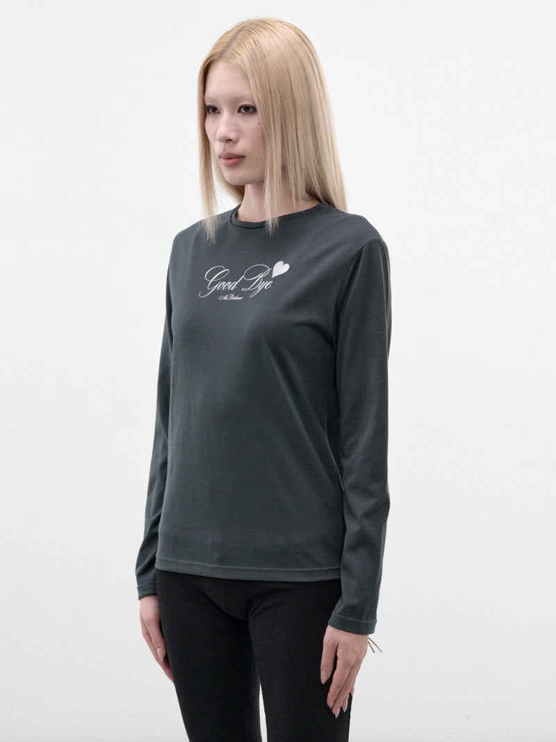Green Graphic Long Sleeve Tee (AN001TP26AWGRN-GREEN)
