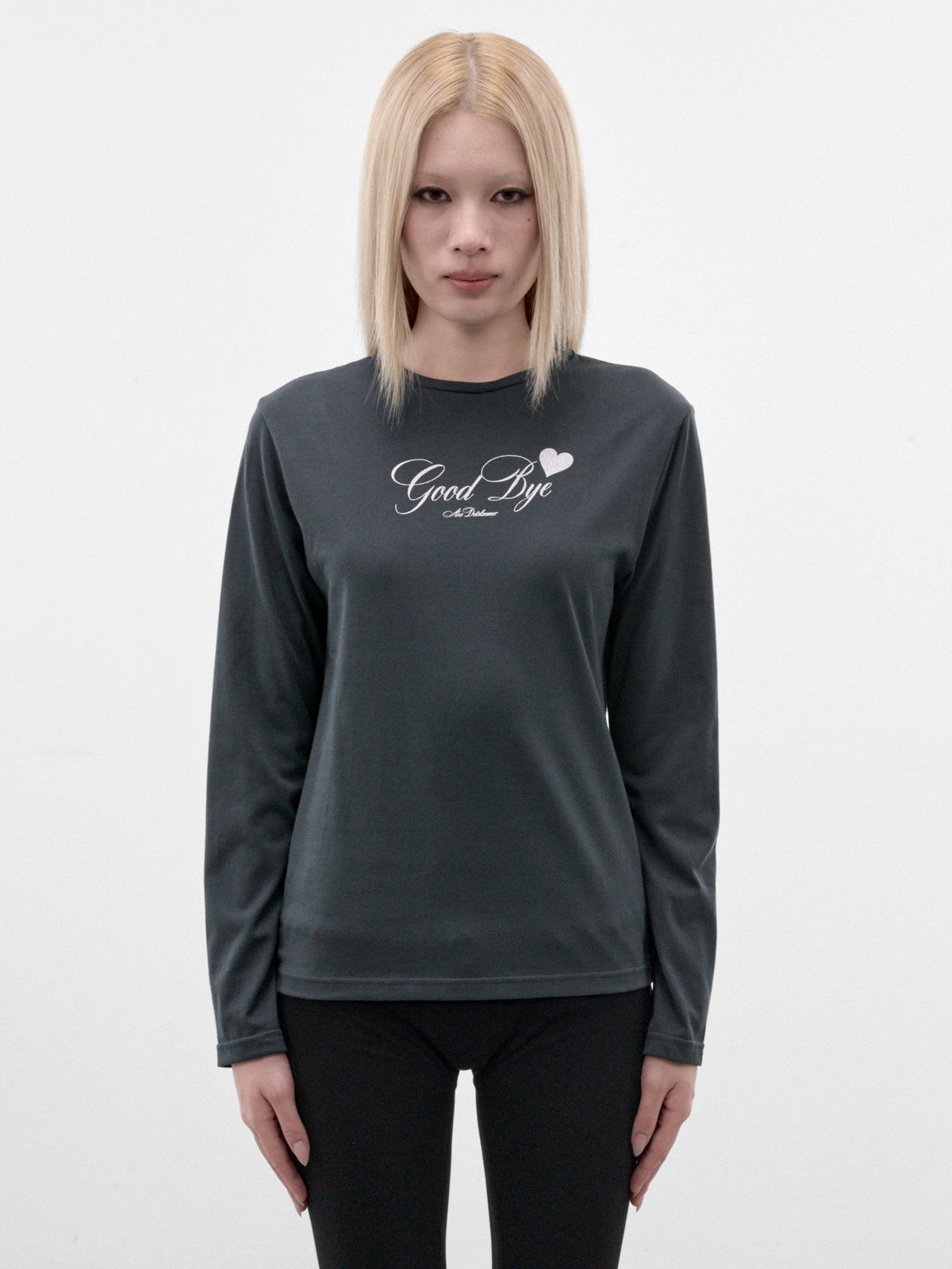 Green Graphic Long Sleeve Tee (AN001TP26AWGRN-GREEN)