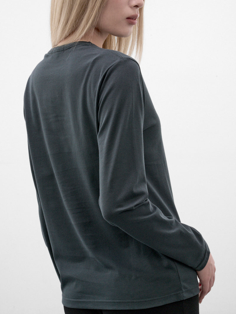 Green Graphic Long Sleeve Tee (AN001TP26AWGRN-GREEN)
