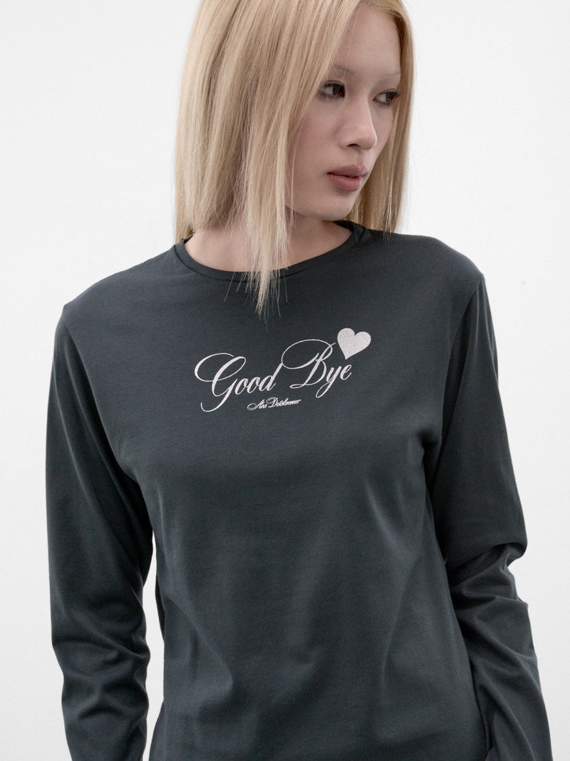 Green Graphic Long Sleeve Tee (AN001TP26AWGRN-GREEN)