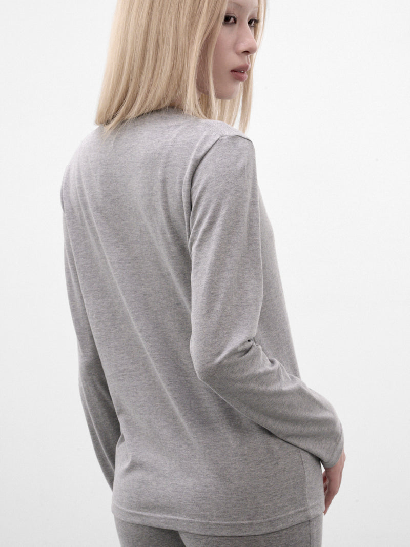 Gray Graphic Long Sleeve Tee (AN001TP26AWGRY-GRAY)