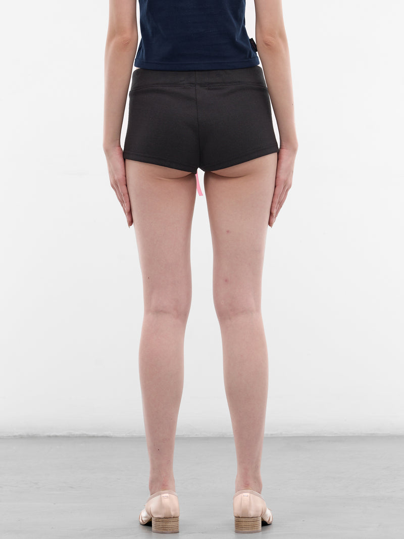 Brown Happy Birthday Micro Shorts (AN006PT26SSBRN-BROWN)