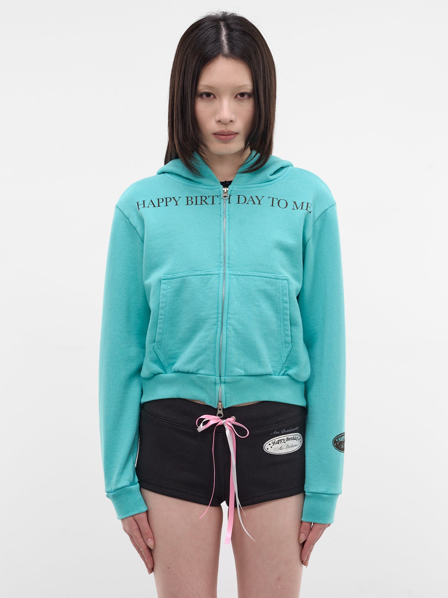Emerald Happy Birthday Zip Hoodie (AN008TP26SSEME-EMERALD)