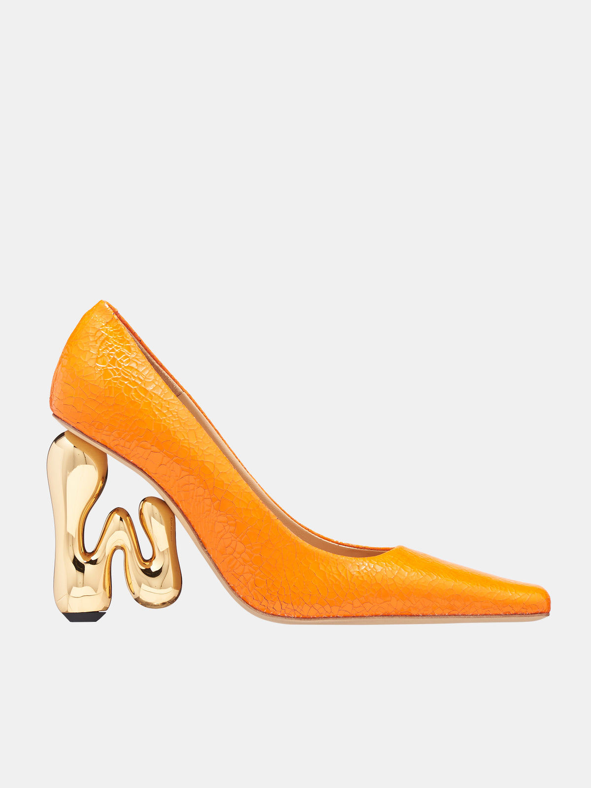 Bubble Heel Pumps (ANW41310B-18812-ORANGE-GOLD)