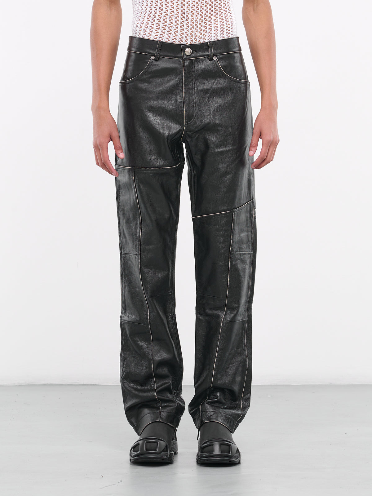 Dreszen Leather Pants (APA674M-BLACK)