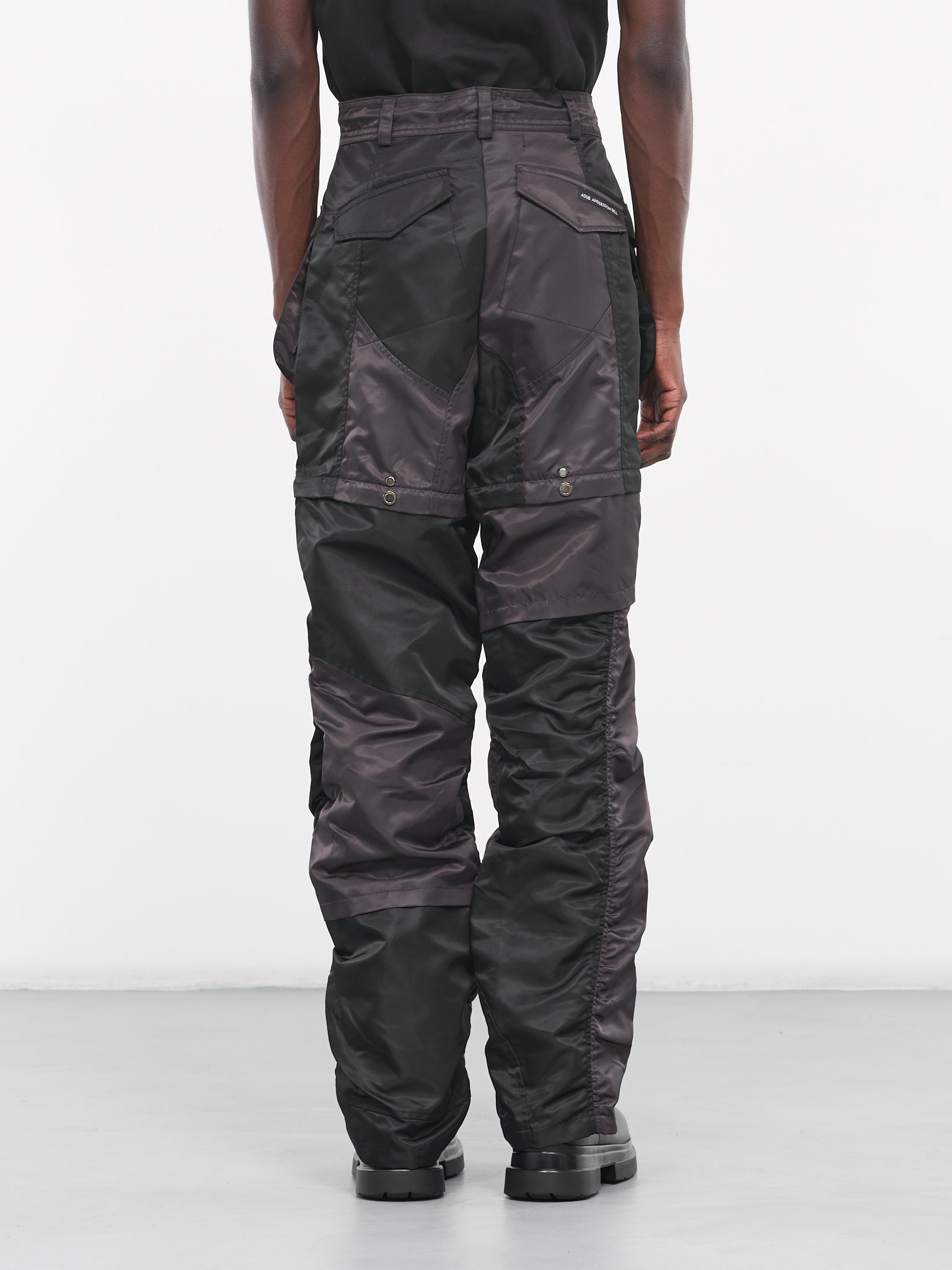 Detachable Patchwork Cargo Pants (APA697ML-BLACK)