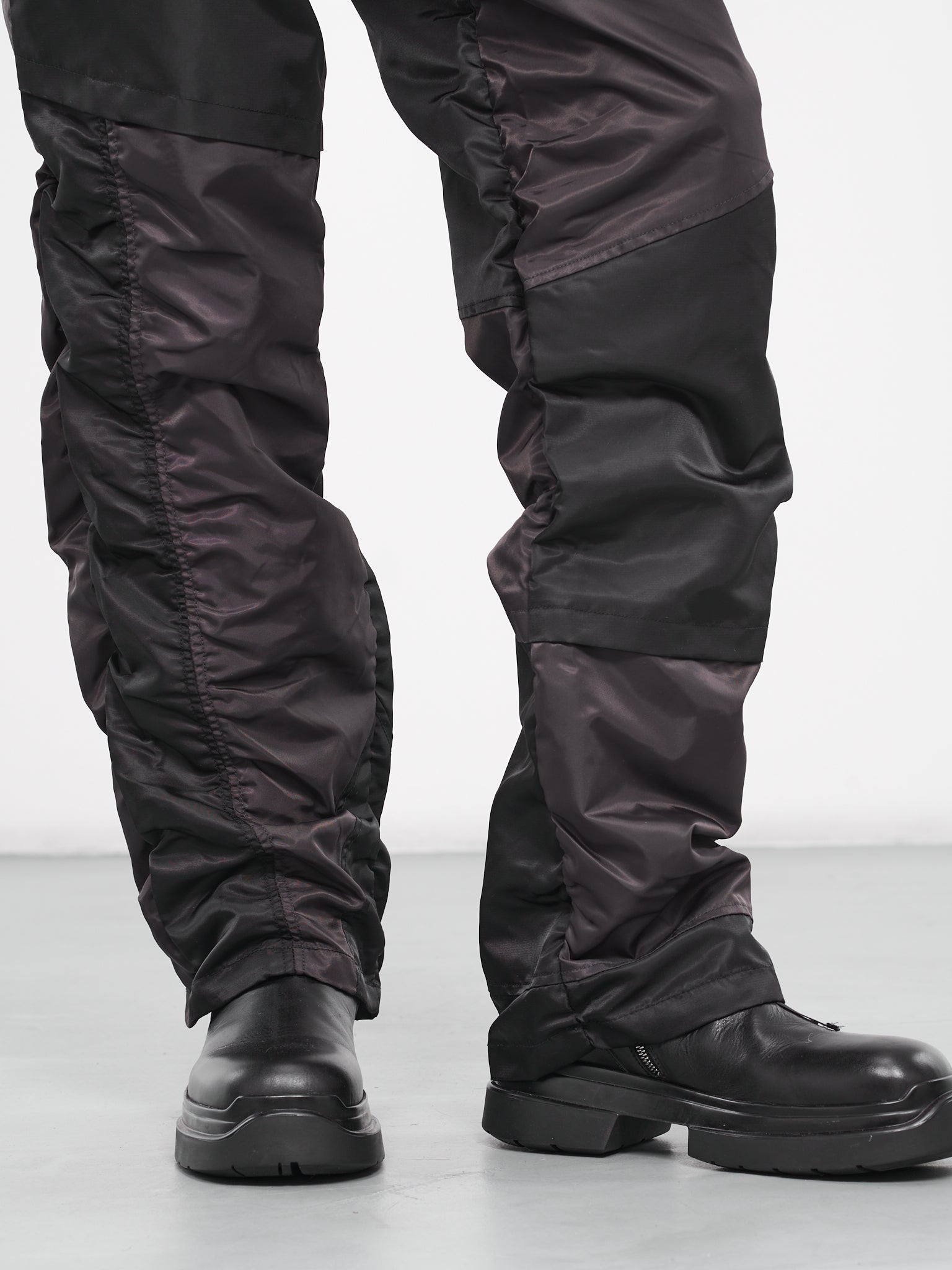 Detachable Patchwork Cargo Pants (APA697ML-BLACK)
