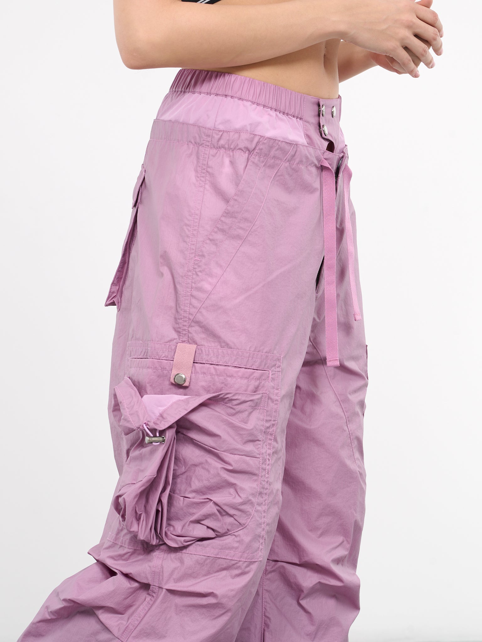 Balloon Pocket Parachute Pants (APA709WL-DUSTY-PINK)